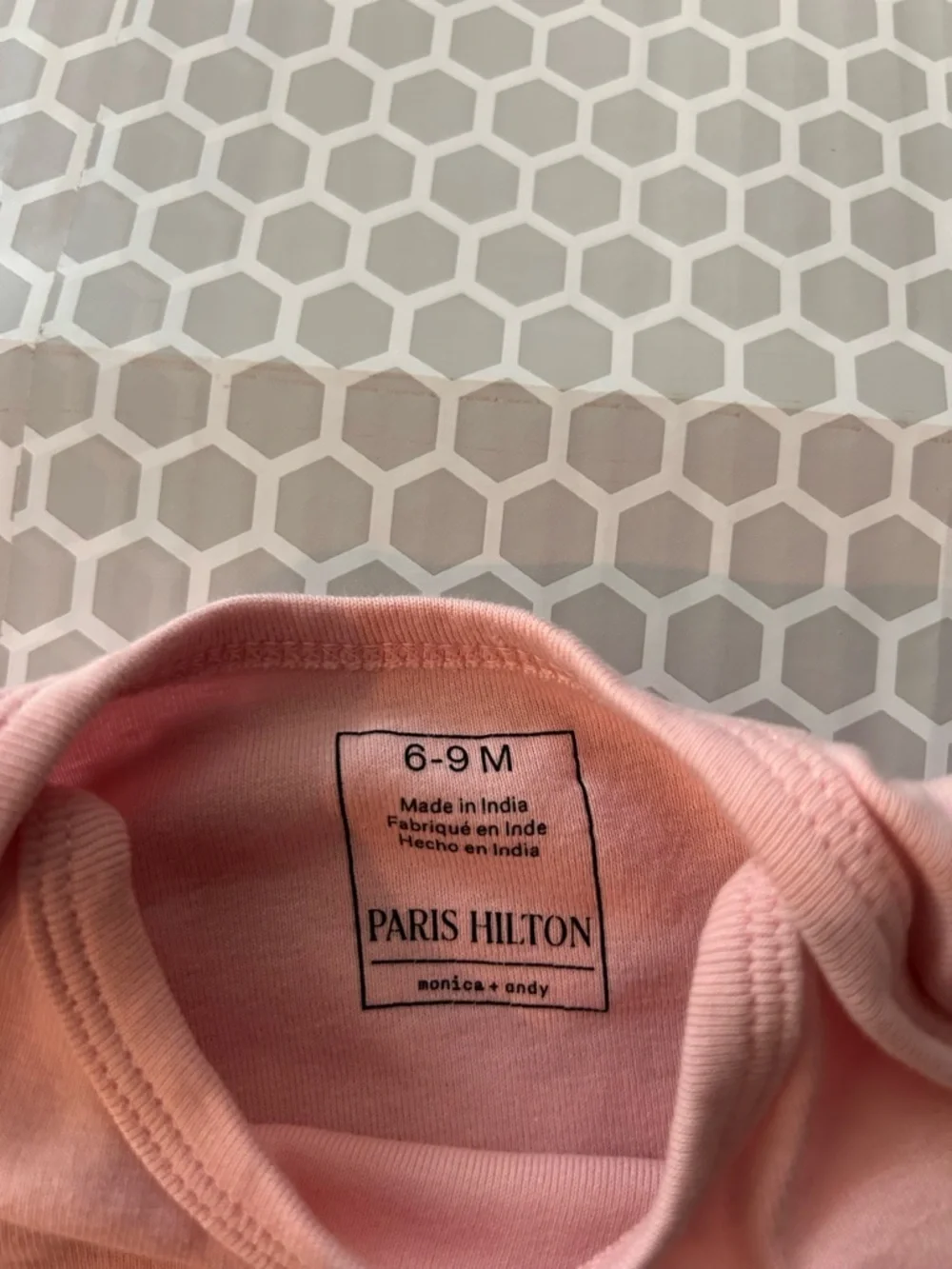 Paris Hilton Pink Infant Two Piece Pajama Set.  Size 6-9M